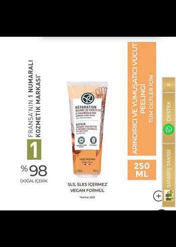 Yves Rocher vücut peelingi