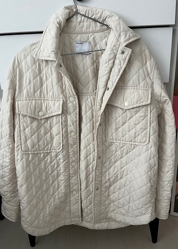 Bershka krem mevsimlik ceket