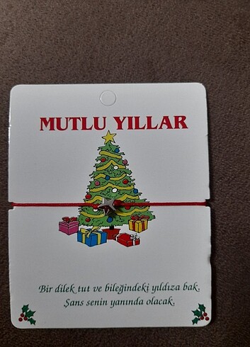 Tasarımcı Yılbaşı şans bilekliği