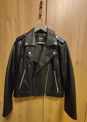 MAVİ Deri Biker Kadın Ceket - Görsel 2