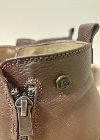 Pierre Cardin Kadın Kahverengi Deri Topuklu Bot - Görsel 4