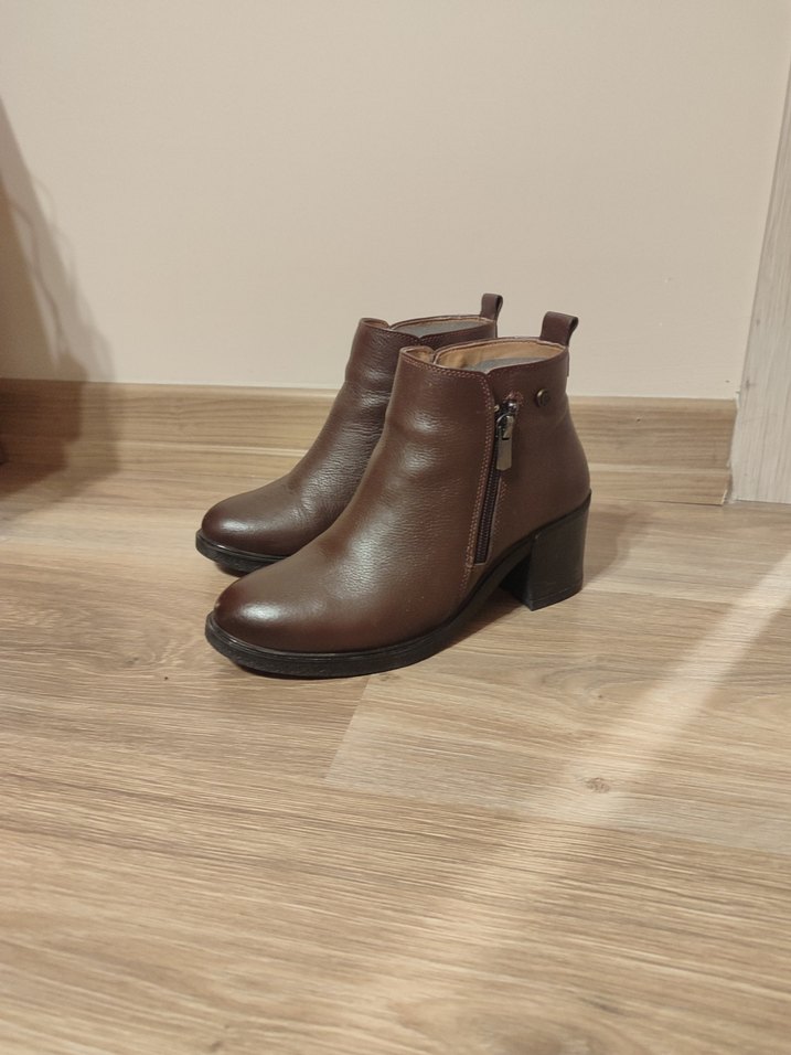 Pierre Cardin Kadın Kahverengi Deri Topuklu Bot - Görsel 2