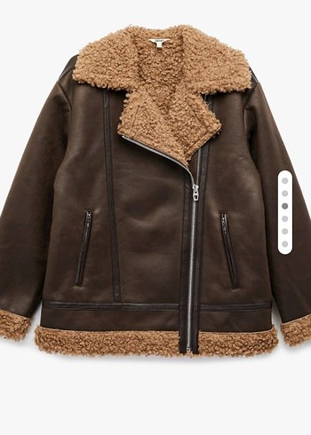Koton Kahverengi Kürklü Deri Kadın Ceket - Görsel 3