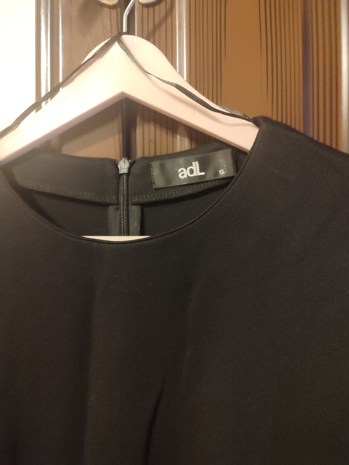 adL Siyah Midi Elbise - Görsel 2