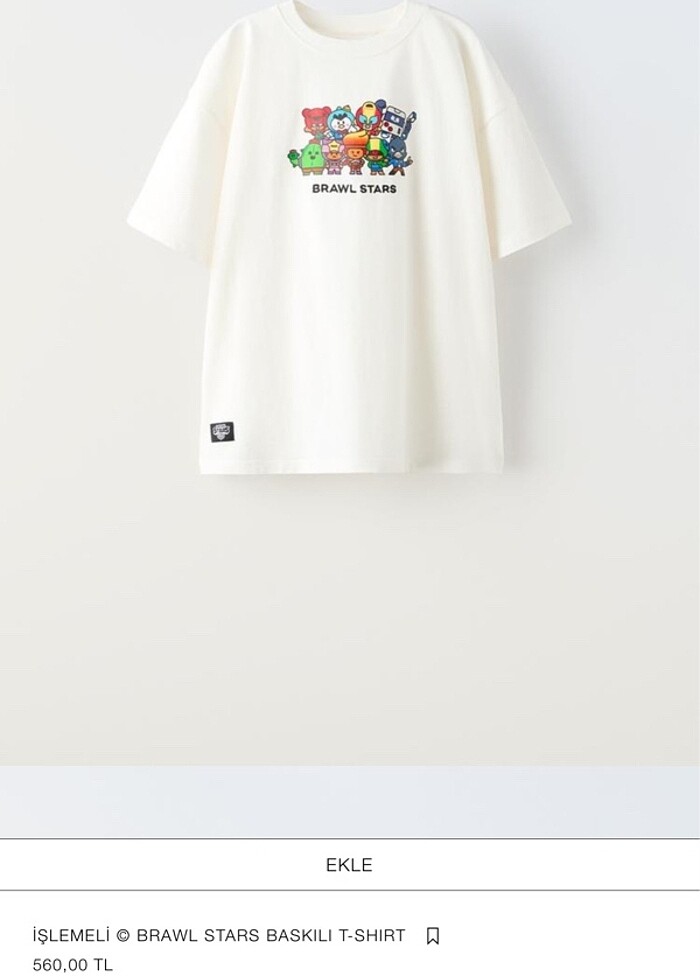 Zara browl stars tişört - Görsel 4