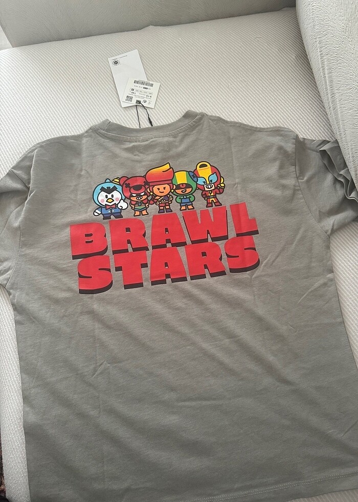 Zara browl stars tişört - Görsel 3