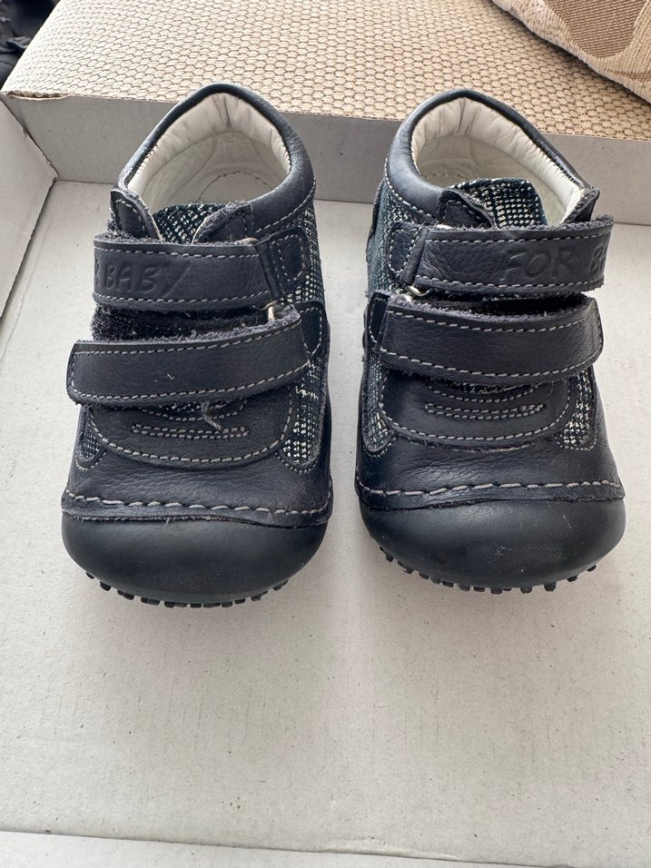 Kareli Desenli Erkek Bebek İlk Adım Ayakkabısı - Görsel 2