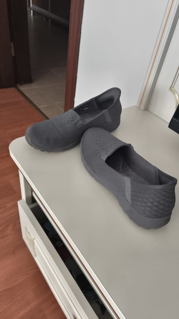 Orijinal Skechers Gri Kadın Günlük Spor Ayakkabı - Görsel 2