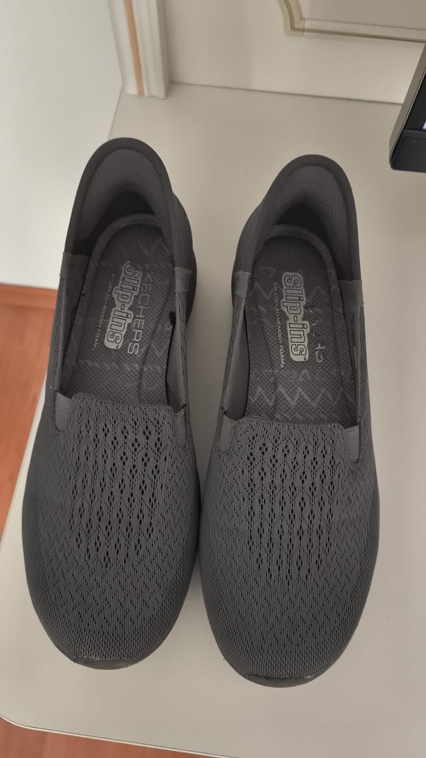 Orijinal Skechers Gri Kadın Günlük Spor Ayakkabı - Görsel 5