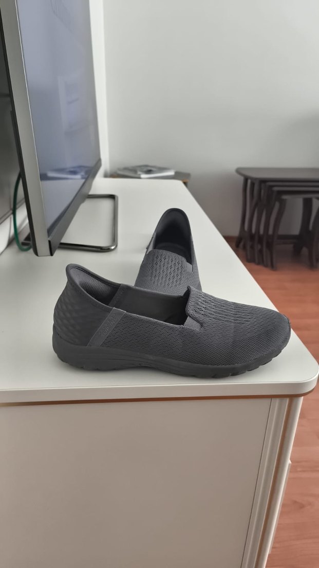 Orijinal Skechers Gri Kadın Günlük Spor Ayakkabı - Görsel 3