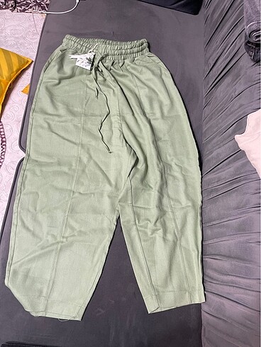 m Beden yeşil Renk Şalvar pantolon zara