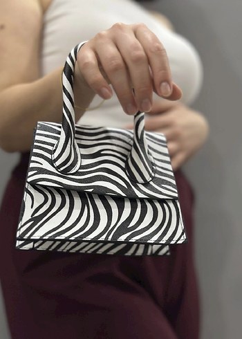 Zebra Desenli Kadın Günlük Çanta - Görsel 2