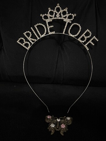 Bride to be taç ve broş