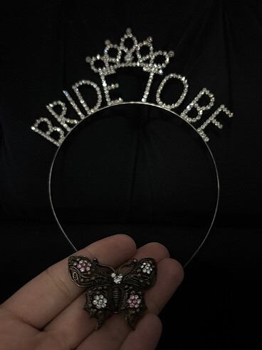  Beden Bride to be taç ve broş
