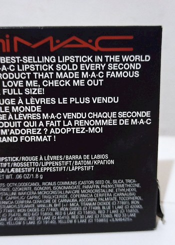 Beden ten rengi Renk Mac Velvet Teddy Mat Ruj Bej
