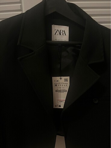 m Beden siyah Renk Zara Crop Oversize Blazer