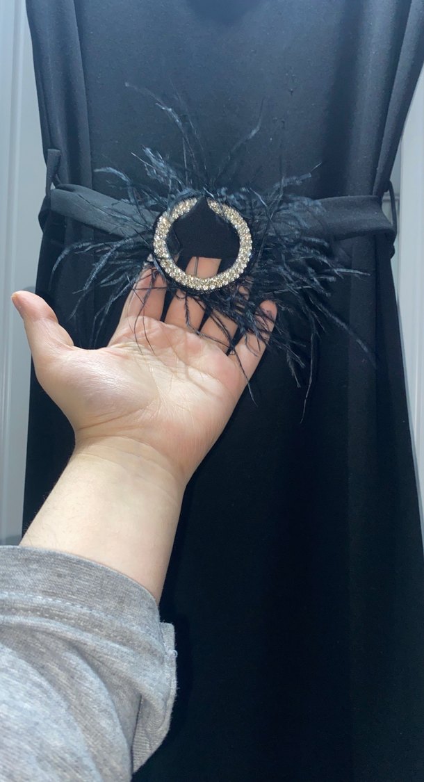 Siyah Uzun V Yaka jile - Görsel 3