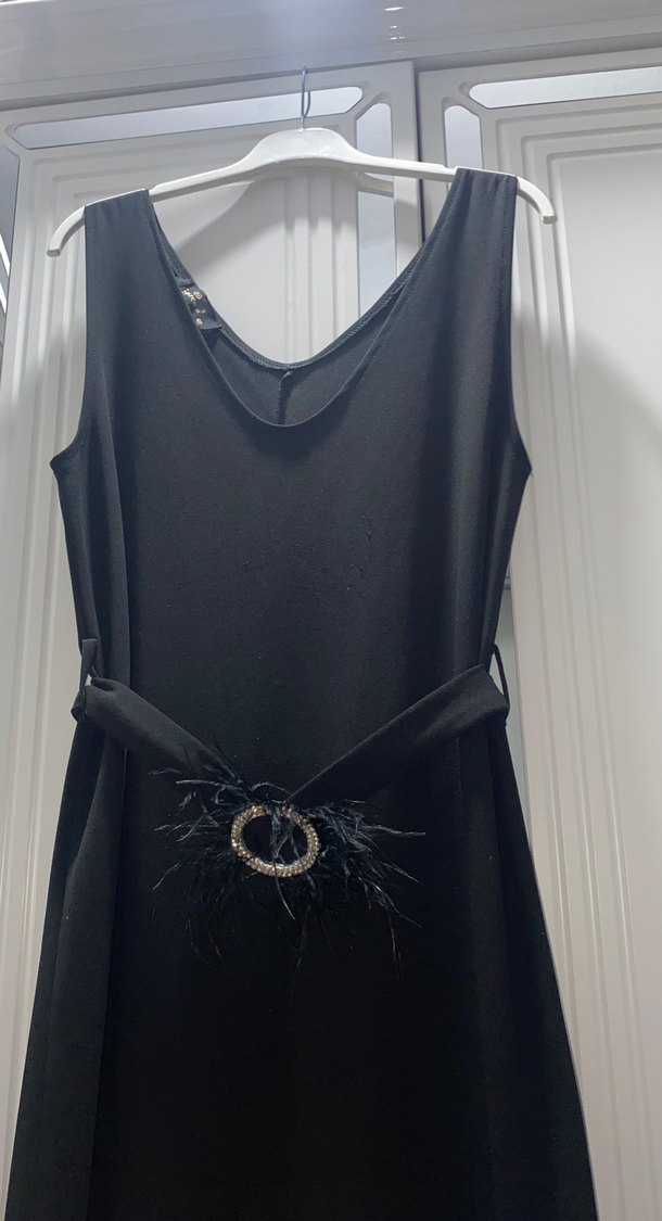 Siyah Uzun V Yaka jile - Görsel 4