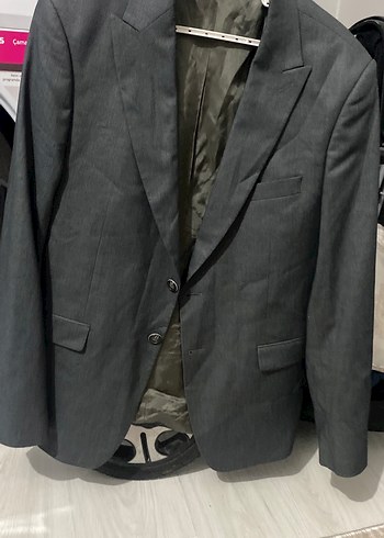 Gri Erkek Ofis Takım Elbise Ceket - Görsel 2