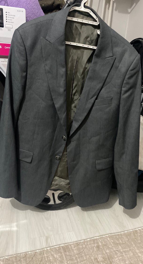Gri Erkek Ofis Takım Elbise Ceket - Görsel 2