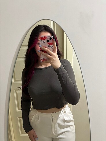 Pull and Bear Fitilli Crop
