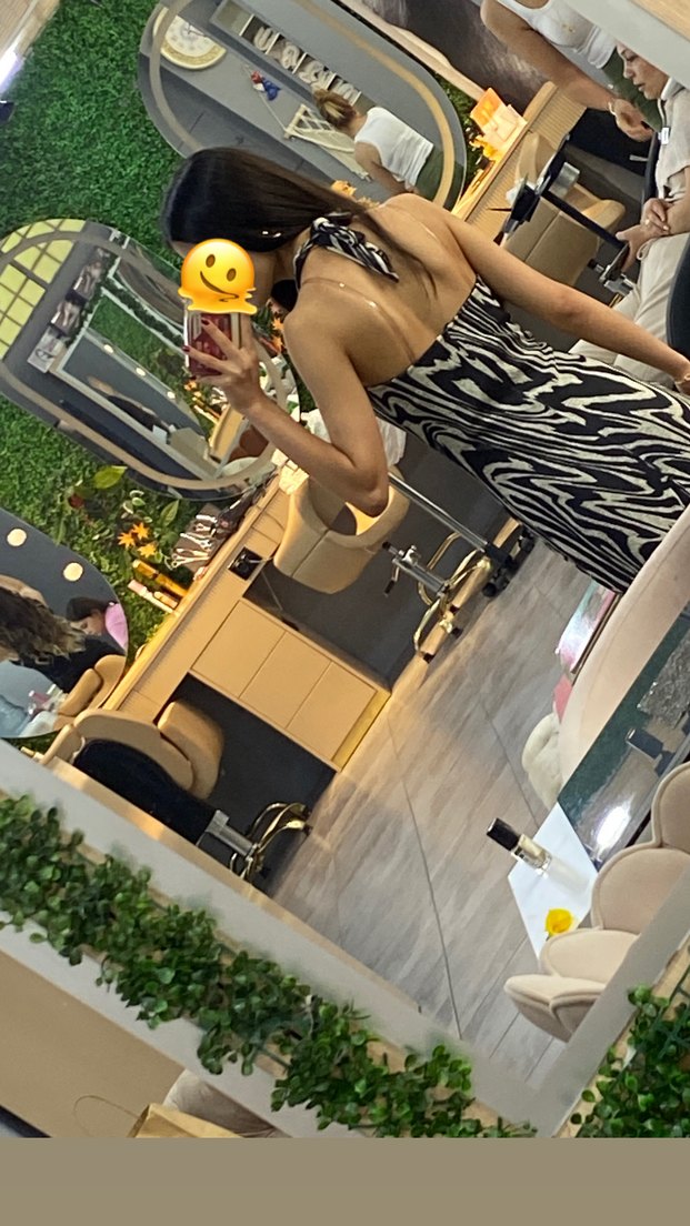 Siyah Gri Zebra Desenli Uzun Elbise - Görsel 2