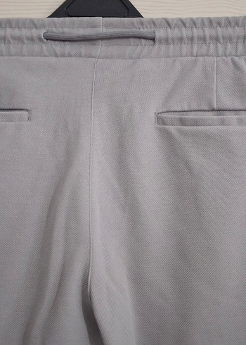 Gri Erkek Rahat Kesim Midi Kumaş Pantolon - Görsel 6