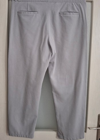 Gri Erkek Rahat Kesim Midi Kumaş Pantolon - Görsel 5