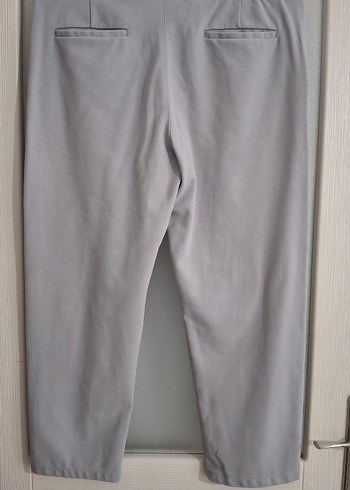 Gri Erkek Rahat Kesim Midi Kumaş Pantolon - Görsel 4