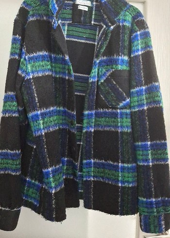 Düğmeli Yün Erkek Gömlek - Görsel 4