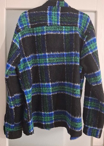 Düğmeli Yün Erkek Gömlek - Görsel 7