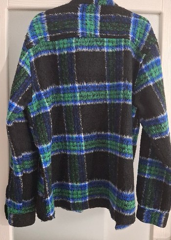 Düğmeli Yün Erkek Gömlek - Görsel 6