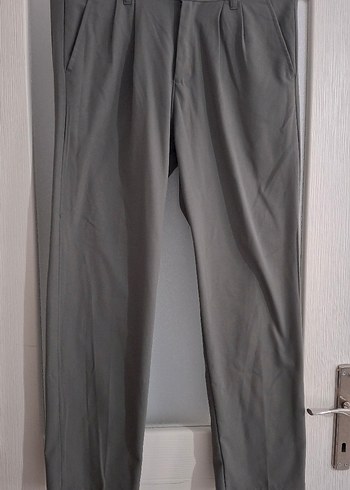 Gri Pilili Erkek Kumaş Pantolon - Görsel 2