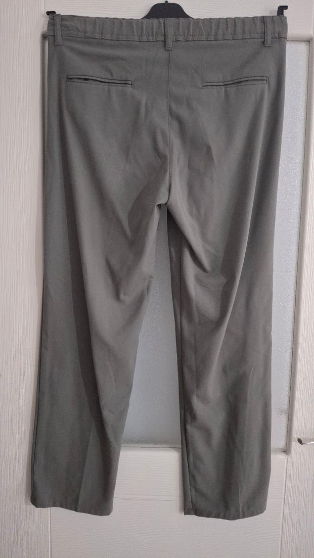 Gri Pilili Erkek Kumaş Pantolon - Görsel 4