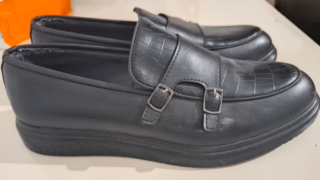 Siyah Tokalı Klasik Erkek Ayakkabı - Görsel 3