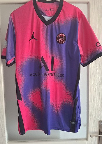 Erkek Mor Baskılı Kısa Kollu Spor Tişört
