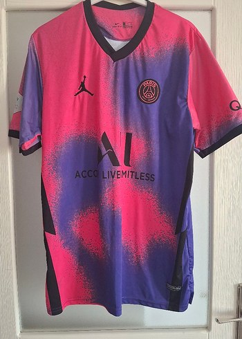 Erkek Mor Baskılı Kısa Kollu Spor Tişört - Görsel 2