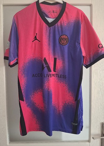 Erkek Mor Baskılı Kısa Kollu Spor Tişört - Görsel 3