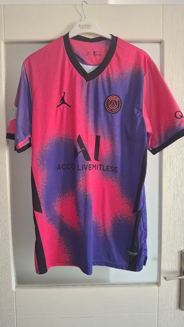 Erkek Mor Baskılı Kısa Kollu Spor Tişört - Görsel 2