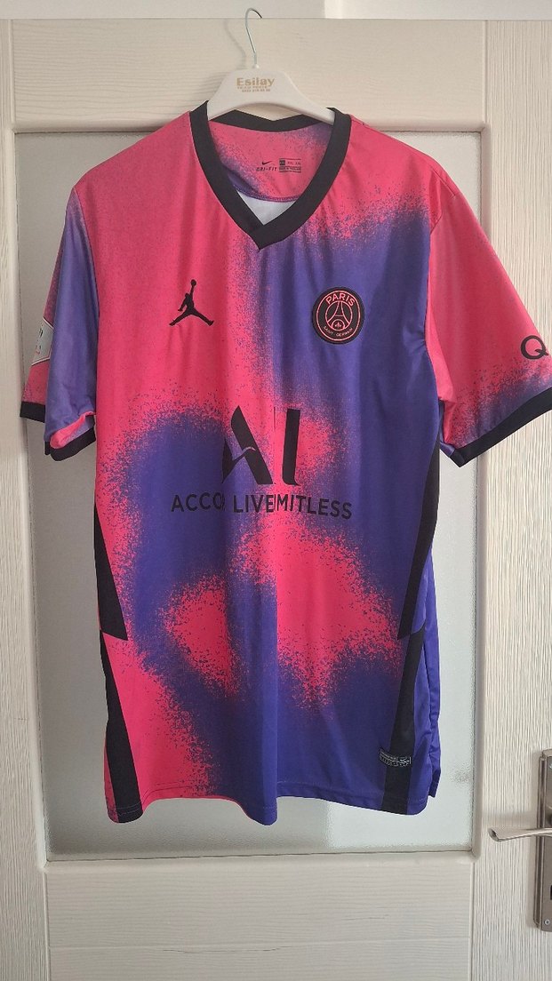 Erkek Mor Baskılı Kısa Kollu Spor Tişört - Görsel 3