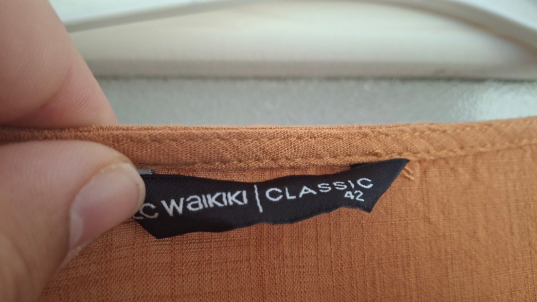 Düğmeli Bej Tunik - Görsel 4