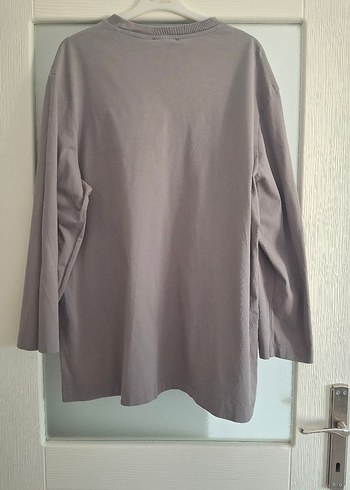 Gri Kadın Uzun Kollu Tunik - Görsel 5