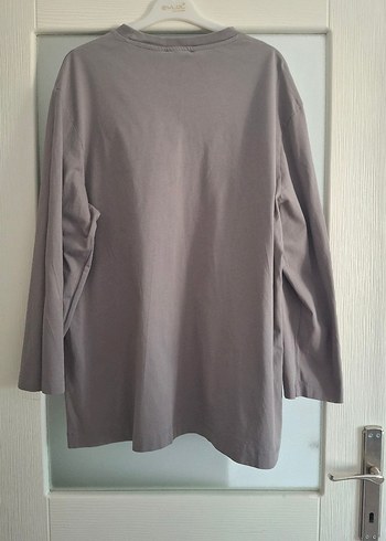 Gri Kadın Uzun Kollu Tunik - Görsel 6