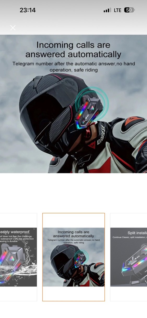 Siyah Motosiklet Kaskı - Görsel 2