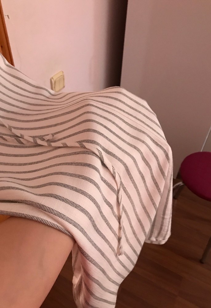 Gri Çizgili Tulum elbise - Görsel 5