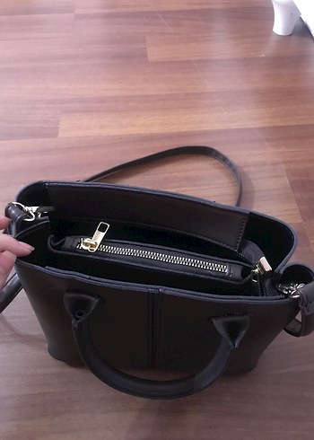 Kahverengi Deri Kadın Çanta - Görsel 6