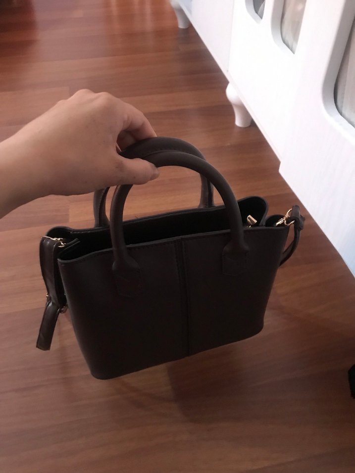 Kahverengi Deri Kadın Çanta - Görsel 4