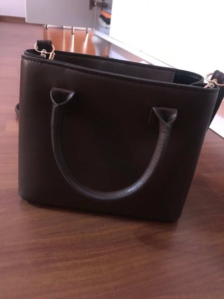 Kahverengi Deri Kadın Çanta - Görsel 2