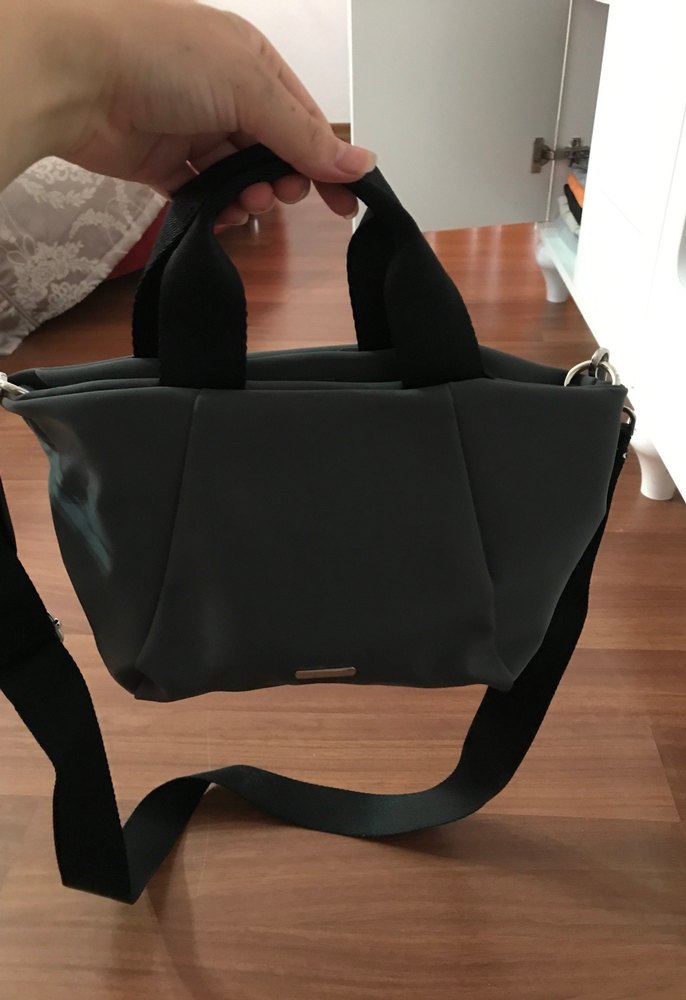 Kilitli Gri Kadın Omuz Çantası - Görsel 2