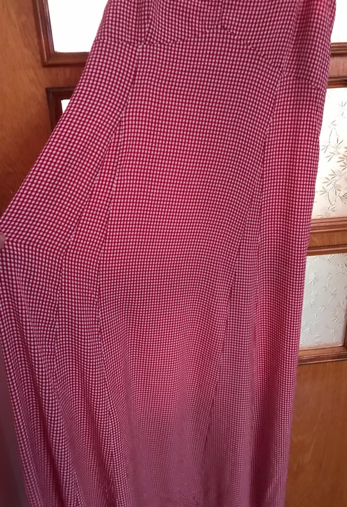 kırmızı Uzun Askılı Drapeli Elbise - Görsel 2